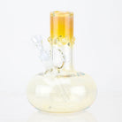 Round Glass Widely Round Silver Fumed Bubble Beaker - Empire Smokes