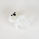 Side view of the ghost-shaped glass mouthpiece fitted to the Pivot