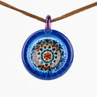 Steven H. Glass Blue Fire Line Implosion Pendant - Empire Smokes