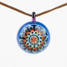 Steven H. Glass Blue Fire Line Implosion Pendant - Empire Smokes