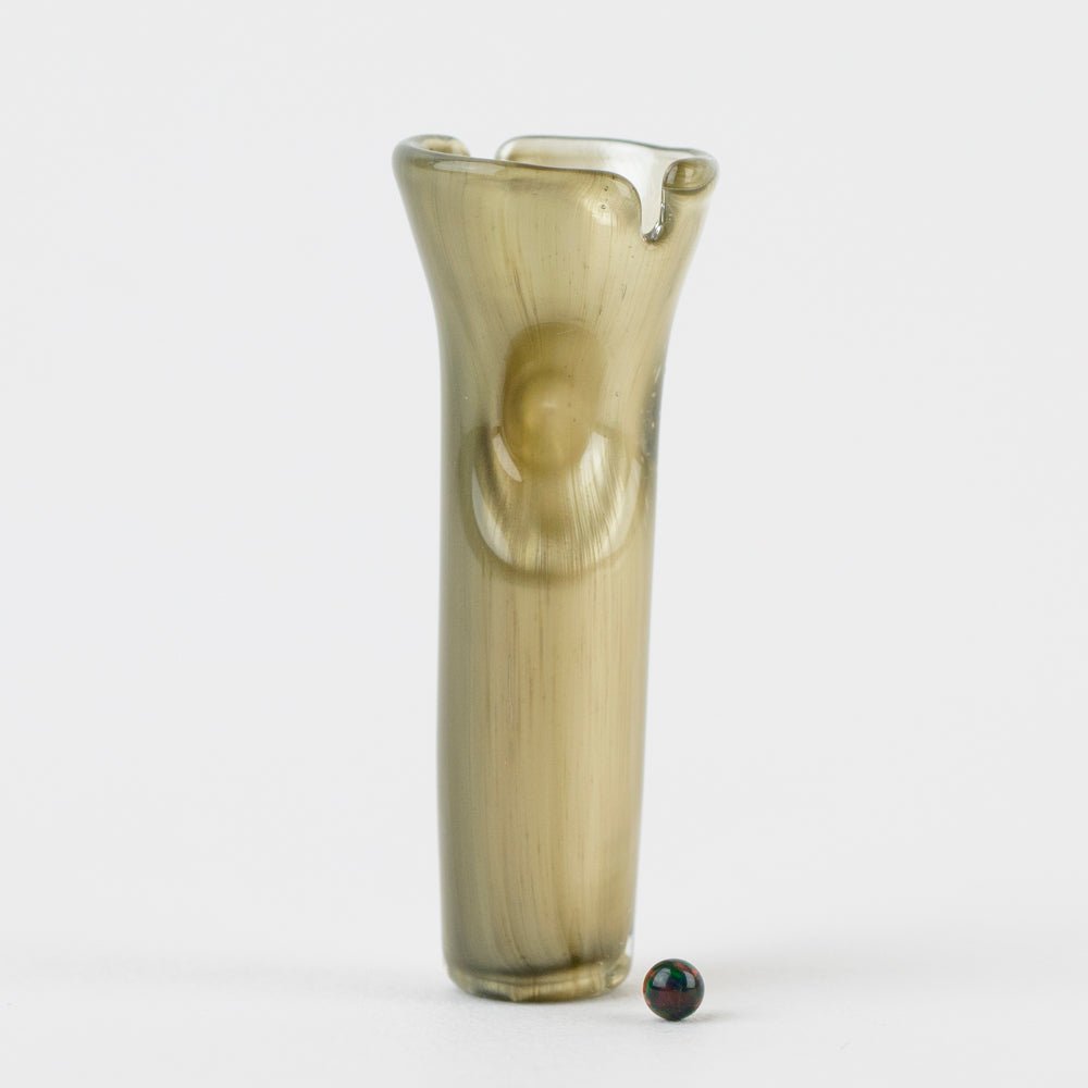 Steven H. Glass Champagne Fume Puffco Pivot Glass Mouthpiece - Empire Smokes