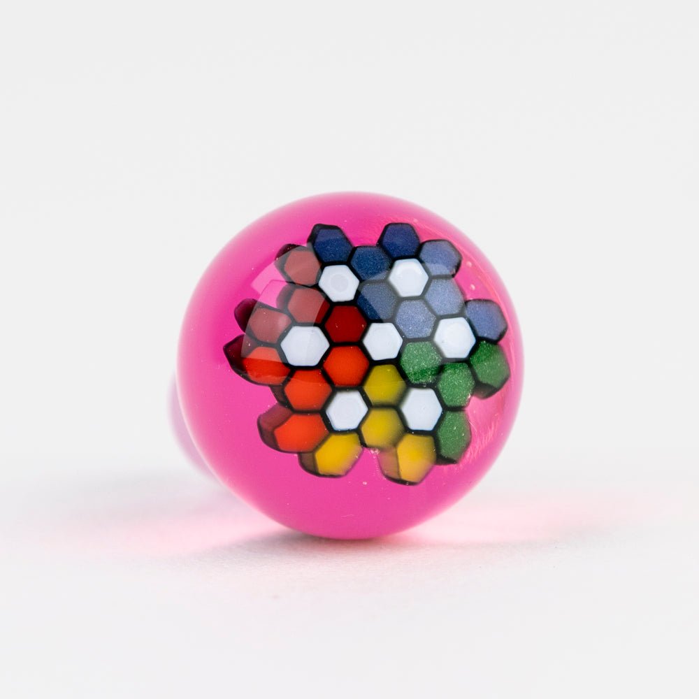 Steven H. Glass Rainbow Hive CFL Control Tower Marble Top - Empire Smokes