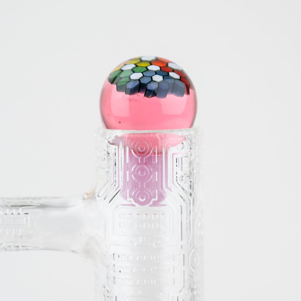 Steven H. Glass Rainbow Hive CFL Control Tower Marble Top - Empire Smokes