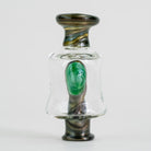 Tony Kazy Glass Puffco Pivot bubbler with clear chamber and colored glass accents