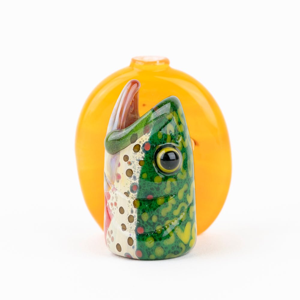 Trapper Studio Sunrise Rainbow Trout Head Chillum | Empire Smokes