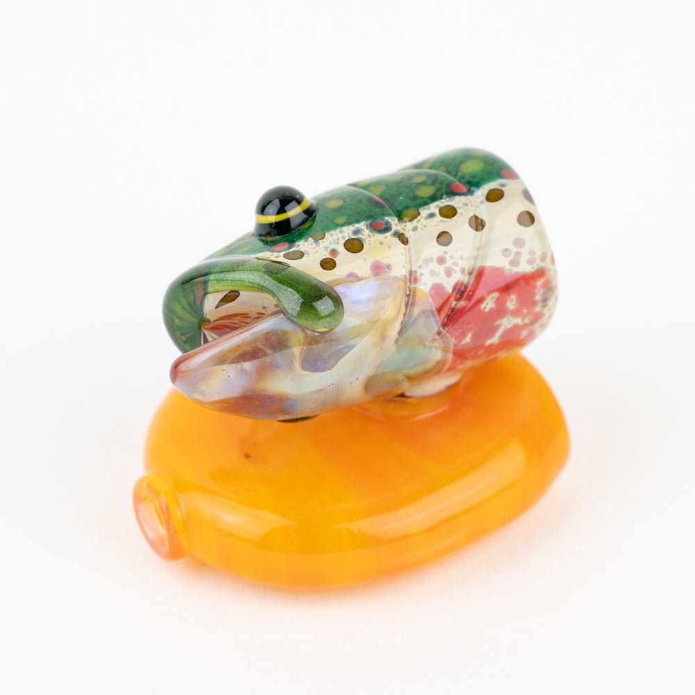 Trapper Studio Sunrise Rainbow Trout Head Chillum - Empire Smokes