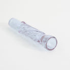 Close up of twisted glass texture on CFL chillum