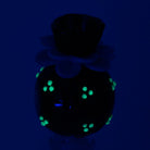 Detailed view of the segmented cactus form and raised accents on the UV Peyote Bowl