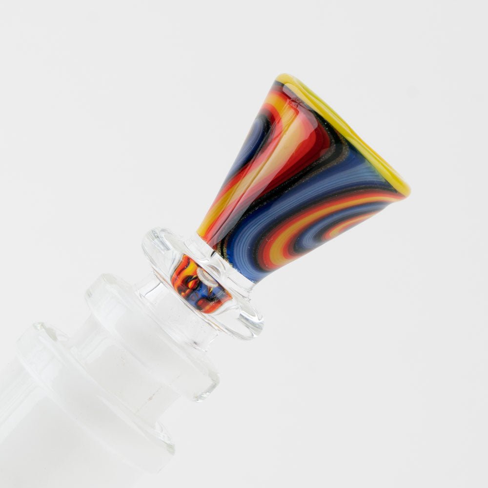 Vigil Glass Martini Kicker Wigwag Bowl Piece - Empire Smokes