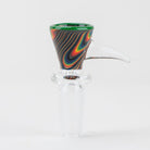 Vigil Glass Martini Kicker Wigwag Bowl Piece - Empire Smokes