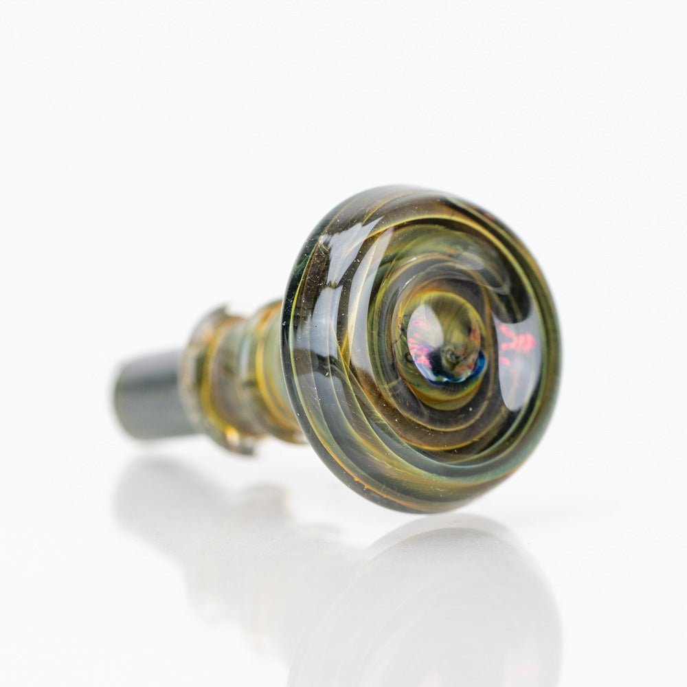 Top view of the rounded control surface on the Vintage 3DXL glass joystick