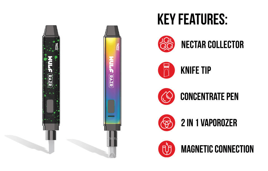 Wulf Mods RAZR Nectar Collector Vaporizer and Hot Knife - Empire Smokes