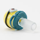 Yellow character flower bowl made for compatible dry herb water pipe setups