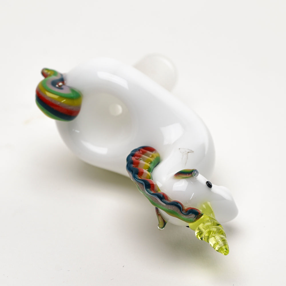 UV Reactive Unicorne Bowl Piece Empire Glassworks