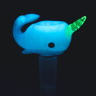 UV Radioactive Narwhal Bowl Piece Empire Glassworks