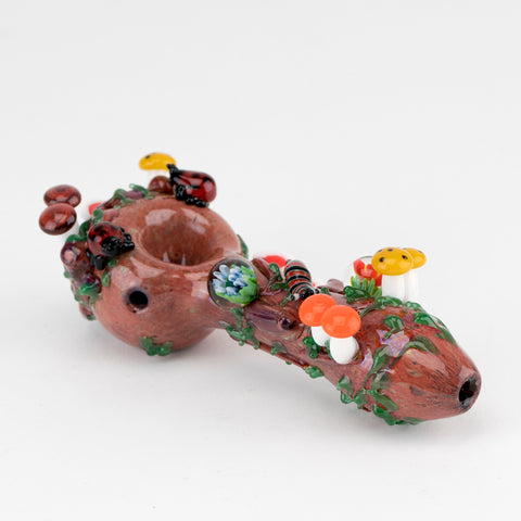 Tree Spoon Pipe: Glass by Mouse – Prism Glassworks