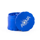 Aqua Works Glass 4 Piece Grinder Blue