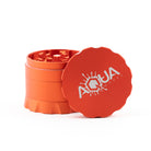 Aqua Works Glass 4 Piece Grinder Orange