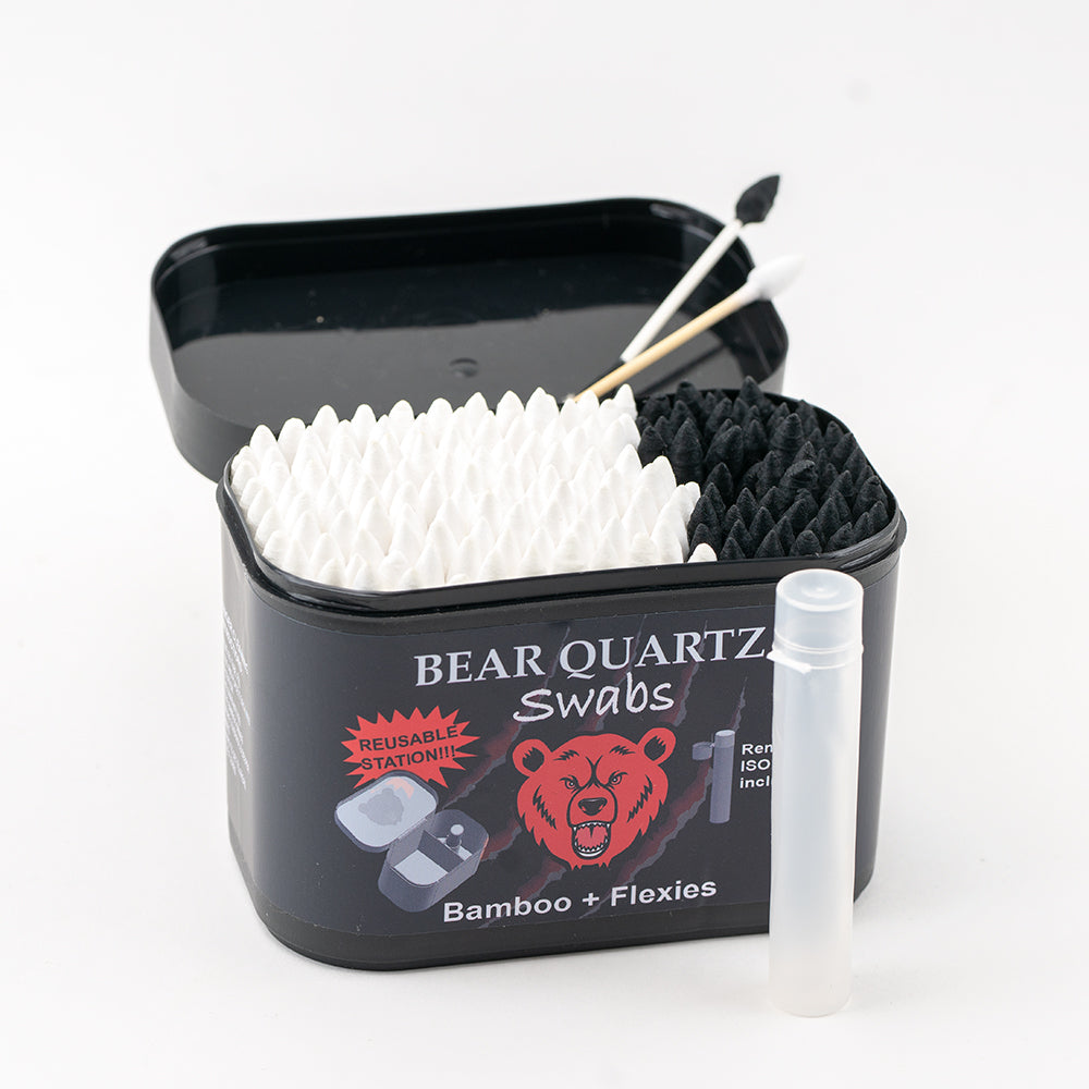 Bear Quartz Combo Swab Kit Bamboo Flexies Iso Tube