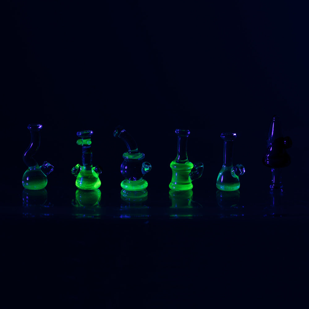 Block Bong - 6pc Set Empire Glassworks https://www.etsy.com/shop/PyrexKim UV Reactive