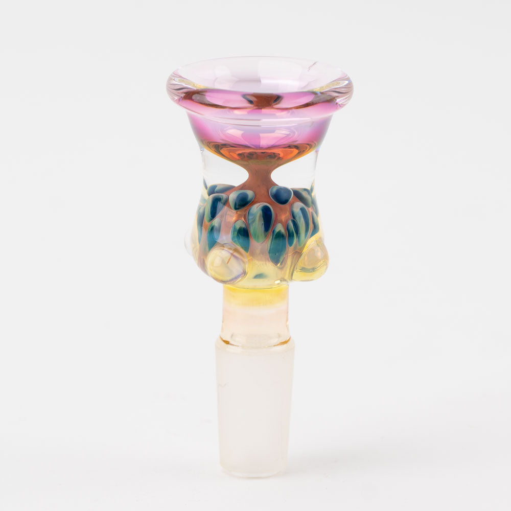 Inside Out Rose Fumed Hourglass Bowl Piece Home Blown Glass Instagram @homeblownglassaz