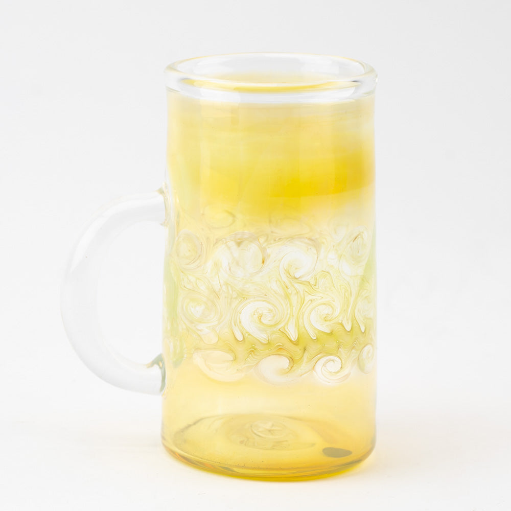 Feather Fumed Glass Mug Glass Distractions