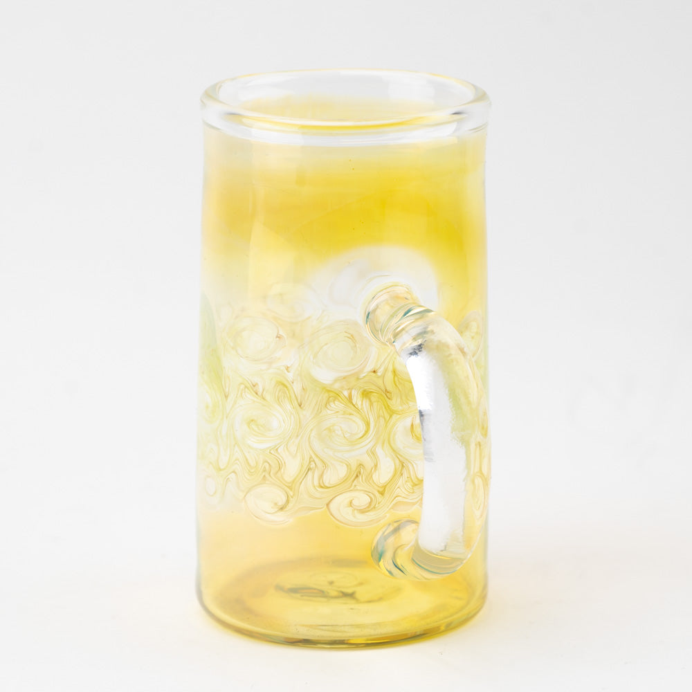 Feather Fumed Glass Mug Glass Distractions