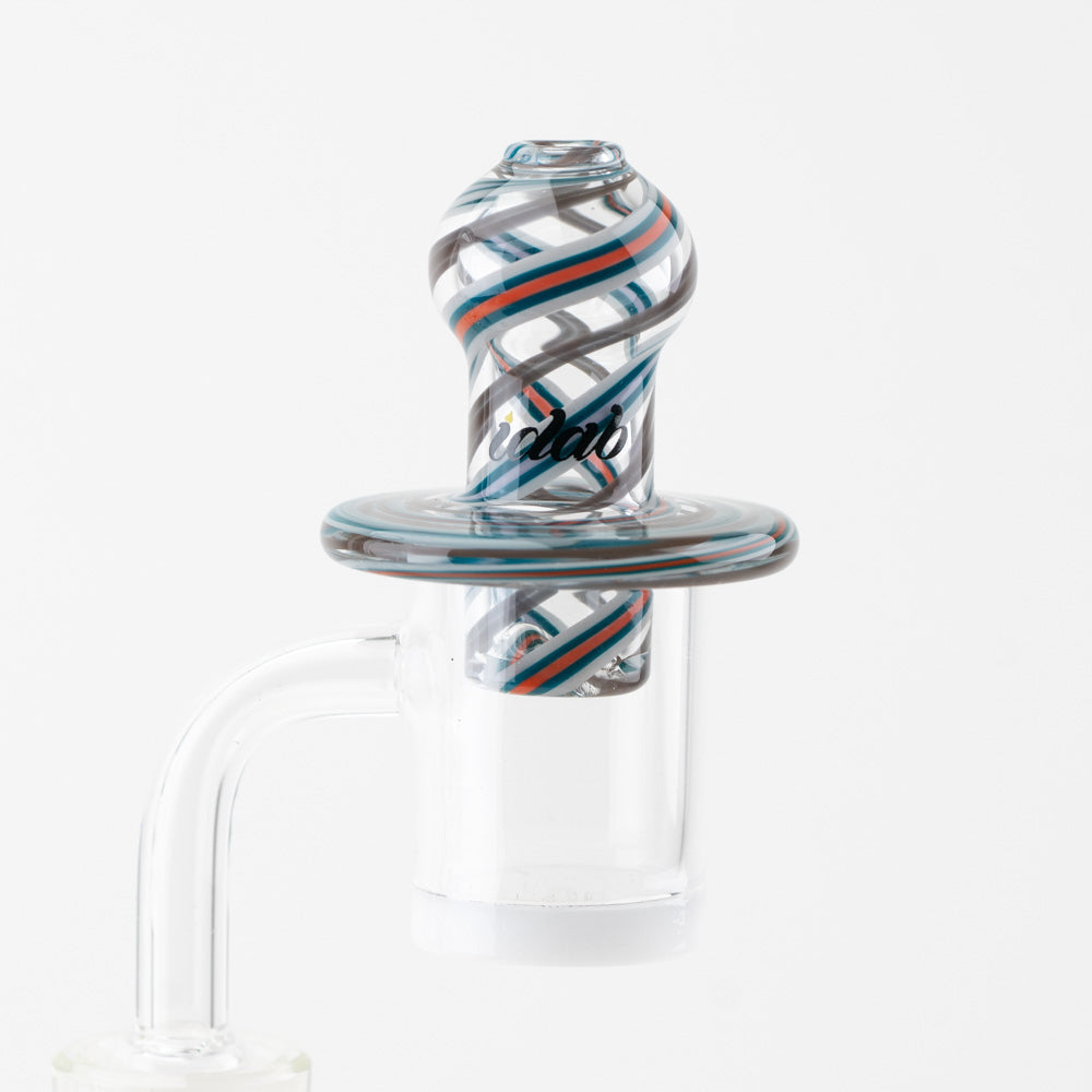 Fully Worked Terp Spinner Carb Cap iDab @idabglass Teatime Teal