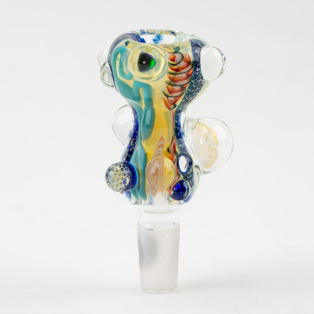 Inside Out Peanut Honeycomb Bowl Piece Glass Distractions Instagram @glassdistractions