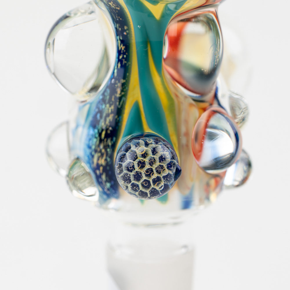 Inside Out Peanut Honeycomb Bowl Piece Glass Distractions Instagram @glassdistractions