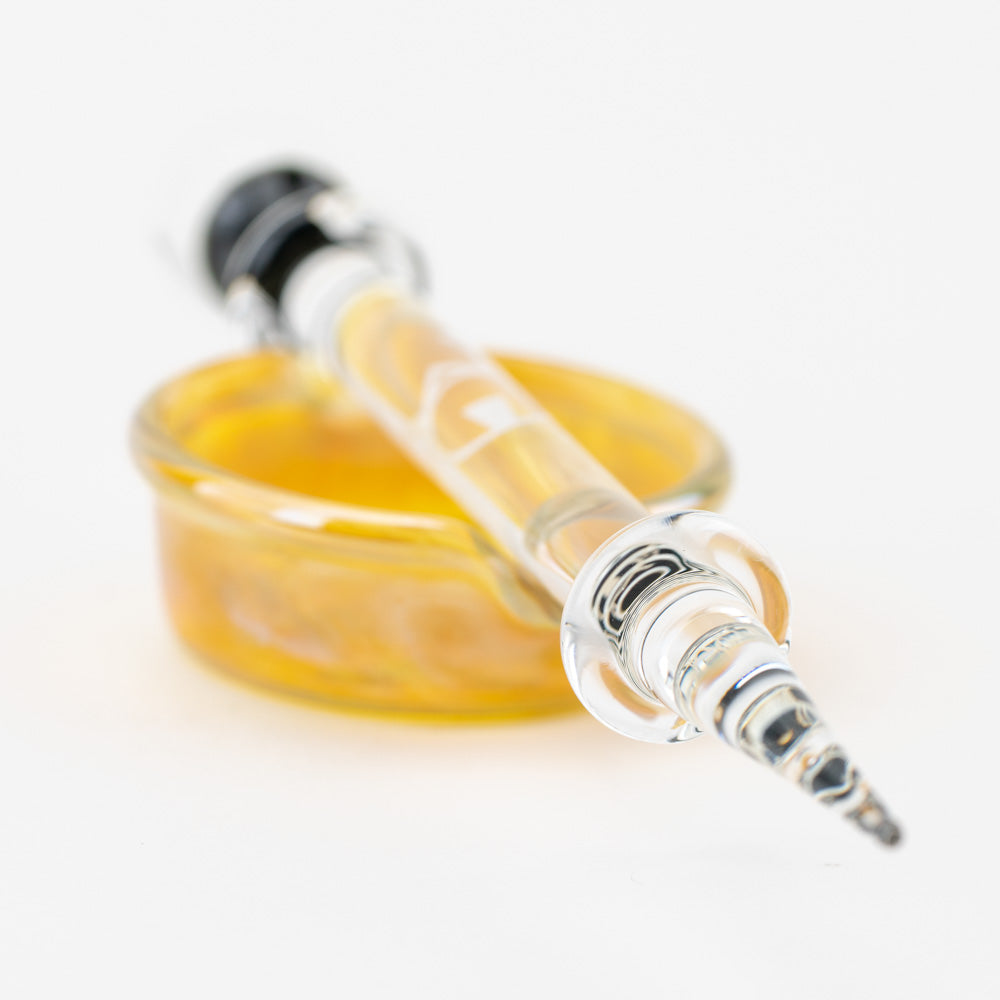 Honeycomb Fumed Dish & Dabber Home Blown Glass @homeblownglassaz