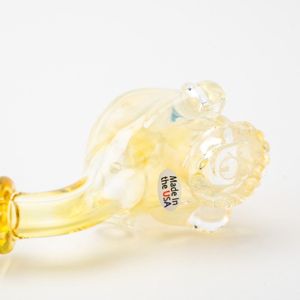 Fuming Skull Sherlock Dry Pipe Home Blown Glass