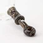 Woodgrain Hammer Proxy Pipe Home Blown Glass brown wigwag heady worked boro