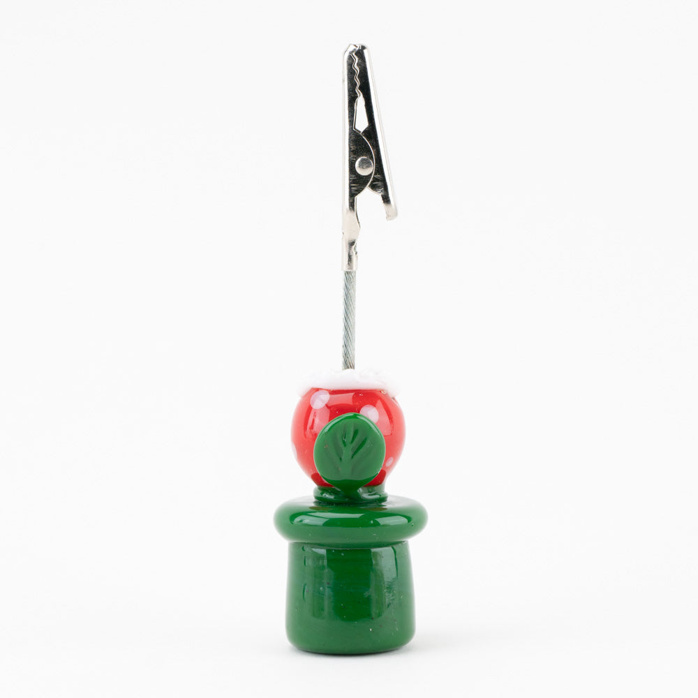 Piranha Plant Alligator Clip Empire Glassworks