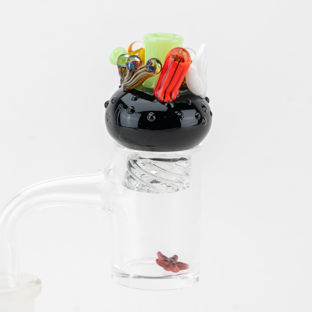 Coral Reef Spinner Cap Empire Glassworks Terp Pearl