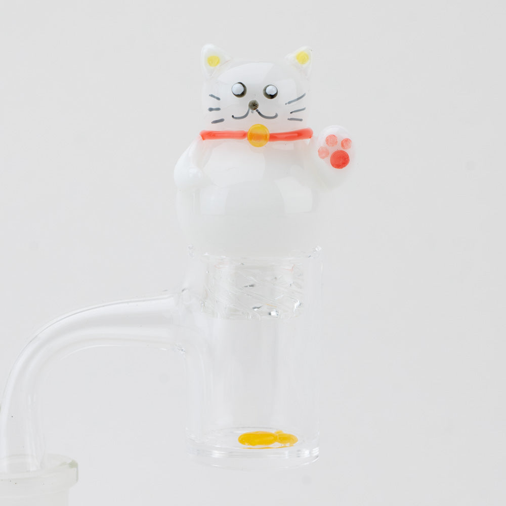 Lucky Cat Spinner Cap Empire Glassworks