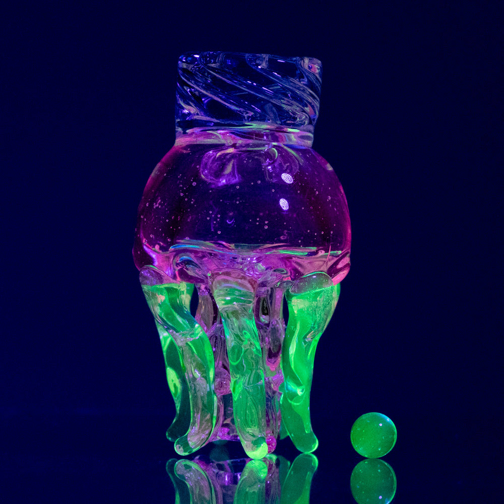 UV Jellyfish Spinner Cap Empire Glassworks Terp Pearl
