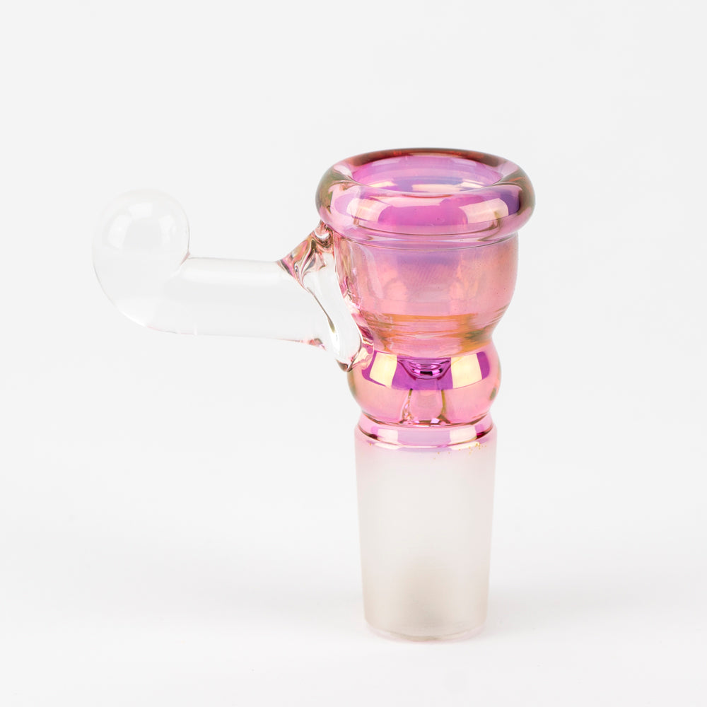 18m Home Blown Teacup Fumed Bowl Piece Rose