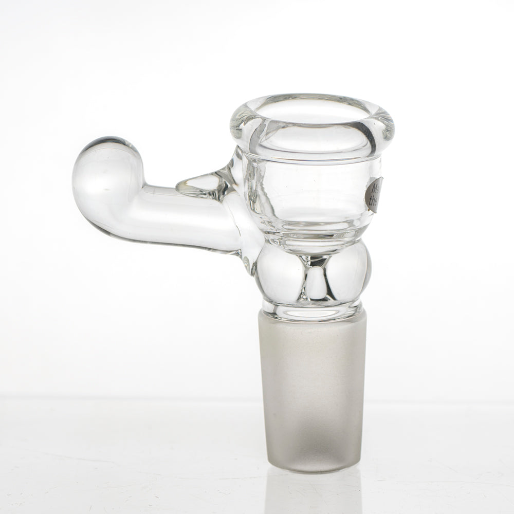 18m Home Blown Teacup Fumed Bowl Piece clear