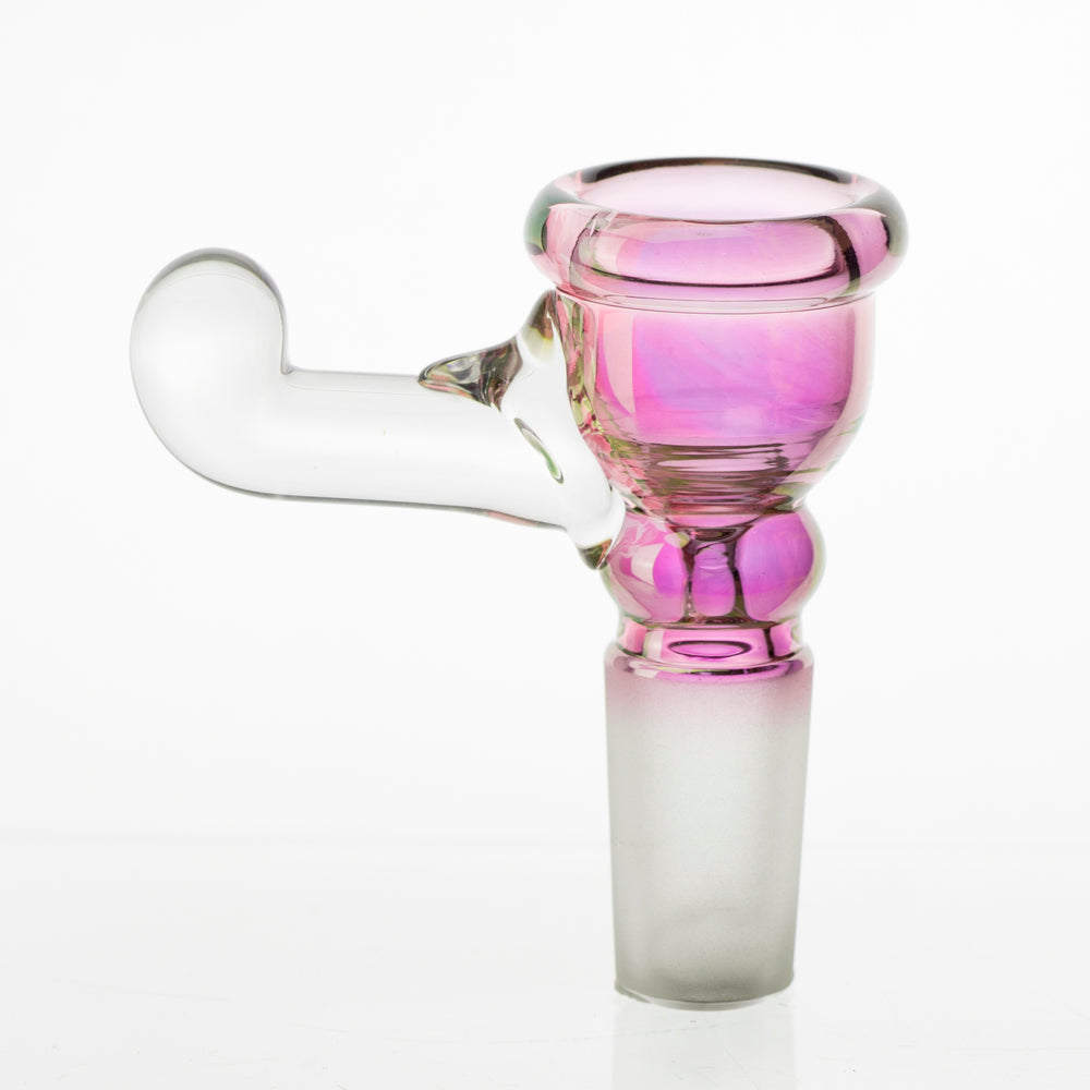 14m Home Blown Teacup Fumed Bowl Piece Rose