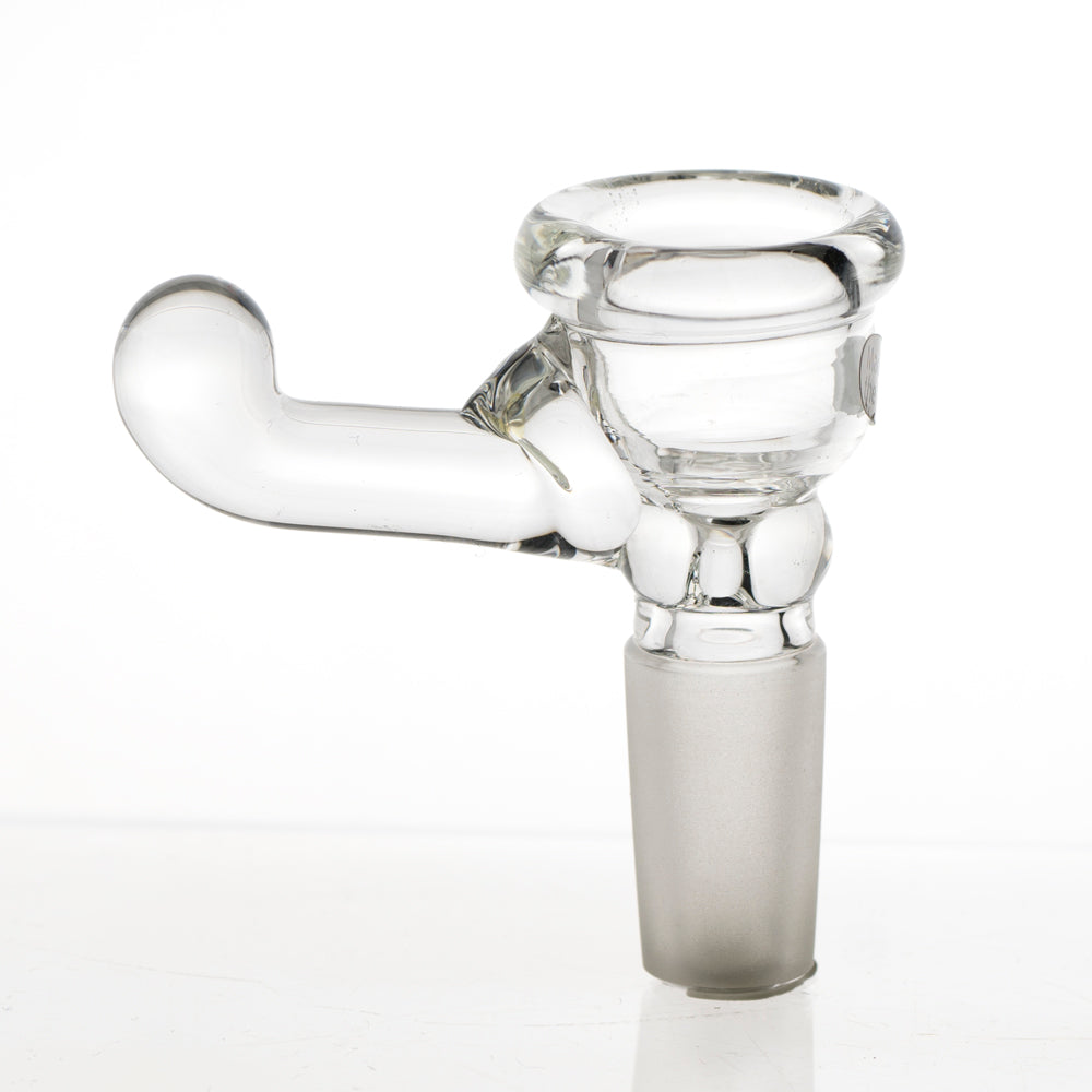 18m Home Blown Teacup Fumed Bowl Piece clear