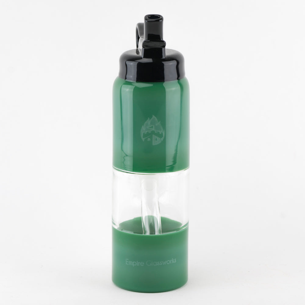 Forest Green Water Bottle Water Pipe Empire Glassworks