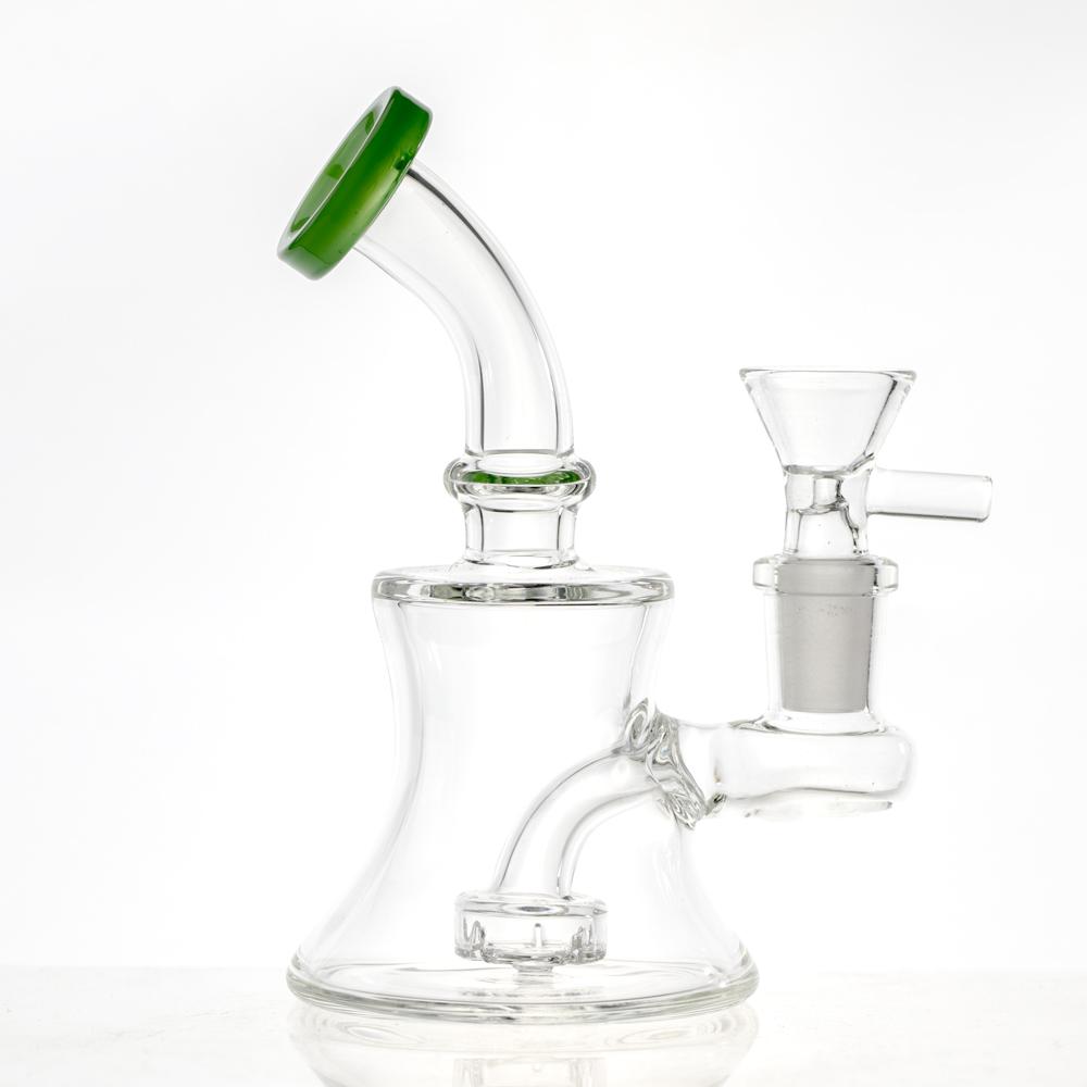 Jade Hourglass Mini Water Pipe Empire Glassworks