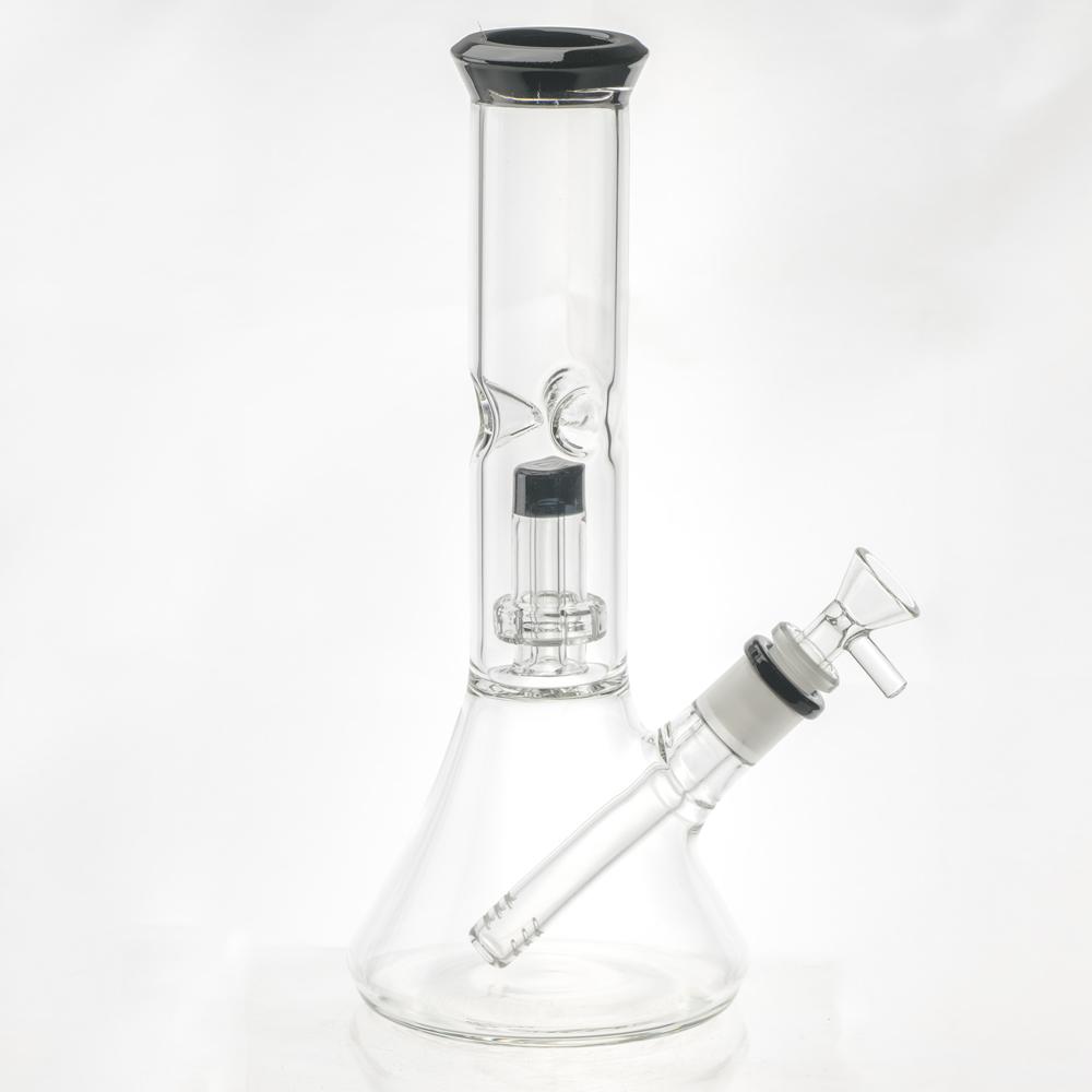 Black Crystal Perc Beaker Empire Glassworks