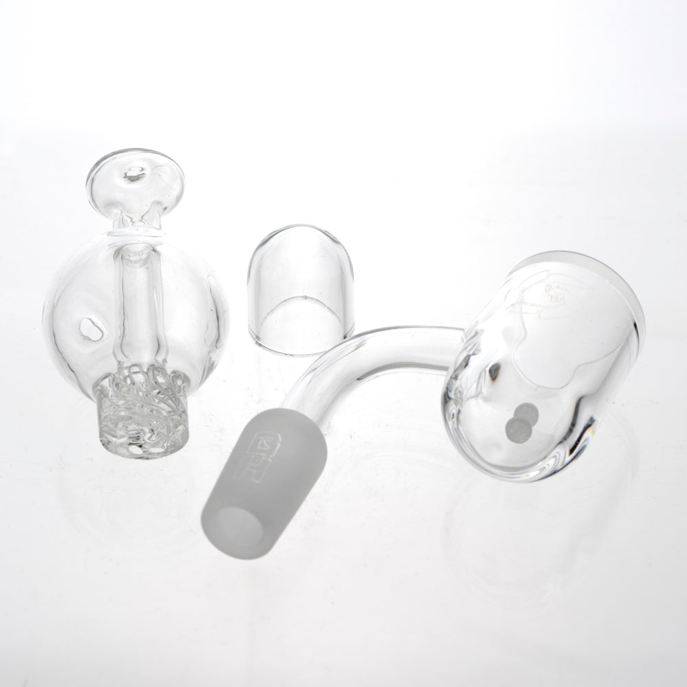 Glass House Round Bottom Quartz Banger Spinner Set Empire Glassworks