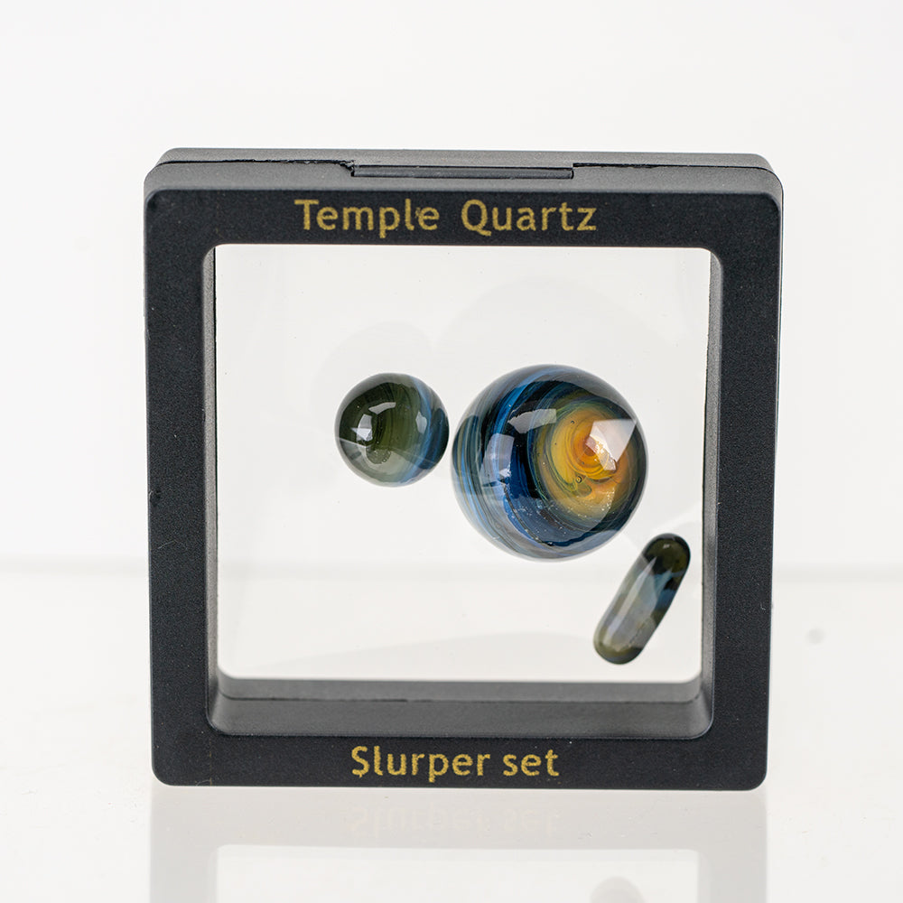 Temple Cosmos Pillar Marble Set Empire Glassworks