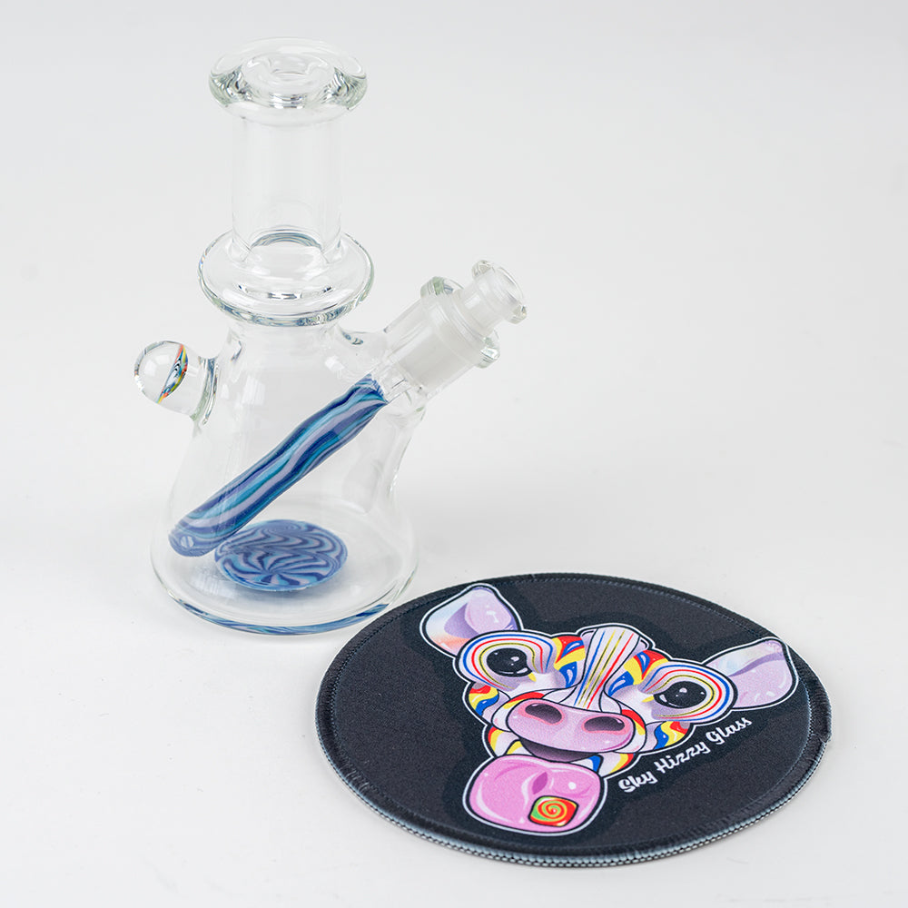 Blue Sky Jammer Mini Rig - Sky Hizzy Glass