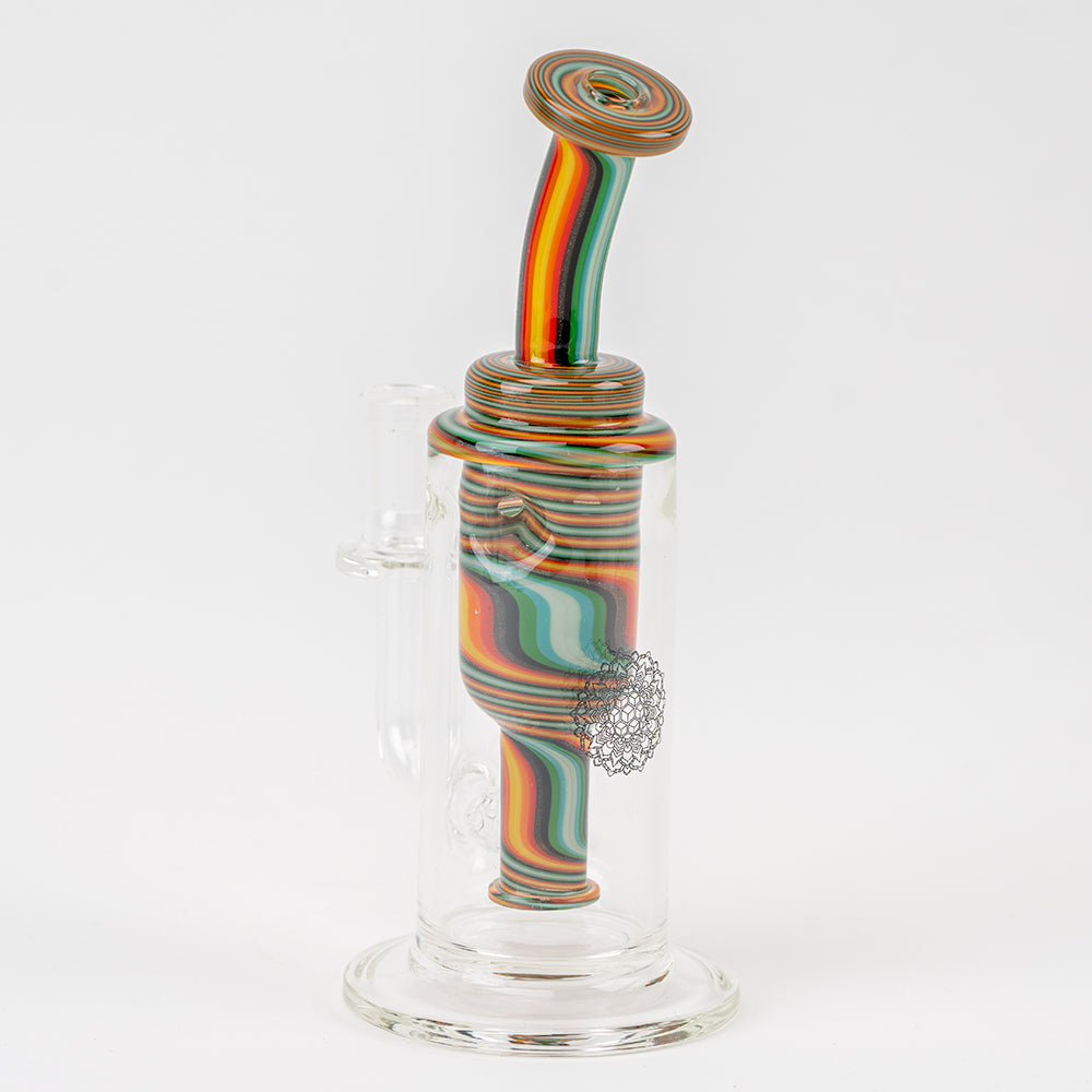 Frozen Fire Mandala Incycler iDab Water Pipe