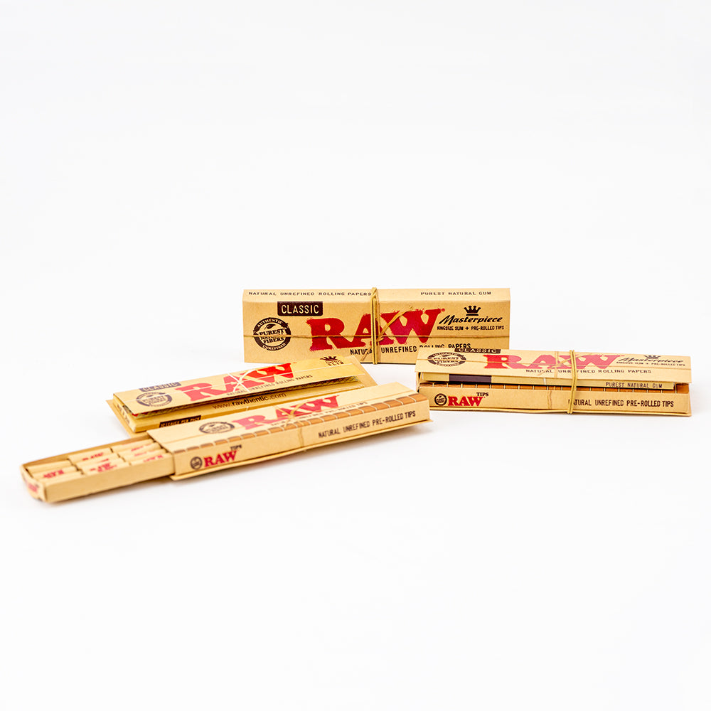 Masterpiece Kingsize Slim Papers & Pre-Rolled Tips Raw