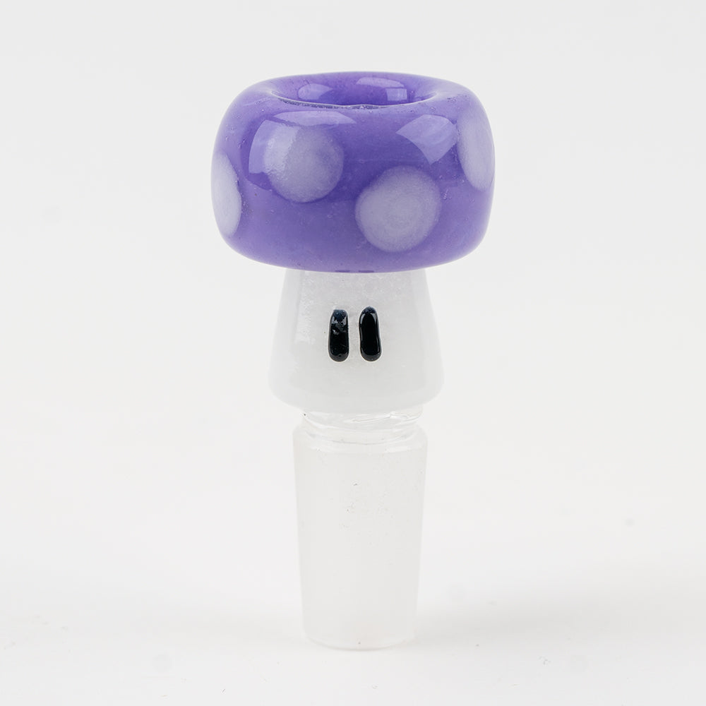 Purple Mushroom Bowl Piece Empire Glassworks
